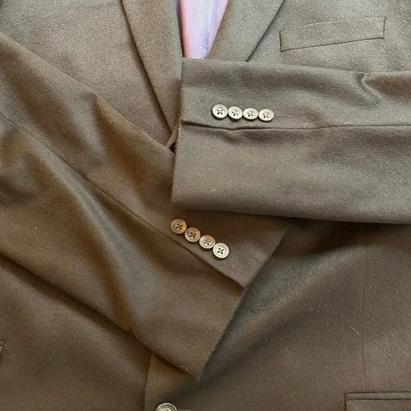 Jack Victor Exclusive Collection 48XL 100% Cashmere Black‎ Sport Coat Blazer